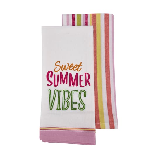 Summer Vibes Tea Towel Set by Celebrate It&#xAE;